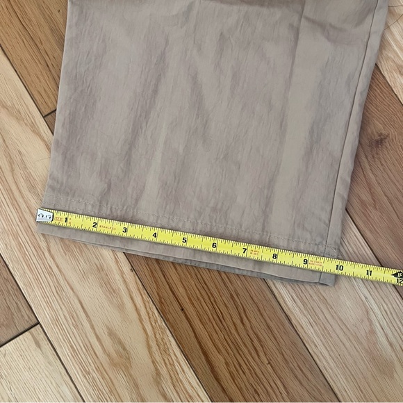 Nike Beige Tan Nylon Cargo Pants Elastic Bungee Waist Size XL - Picture 10 of 10